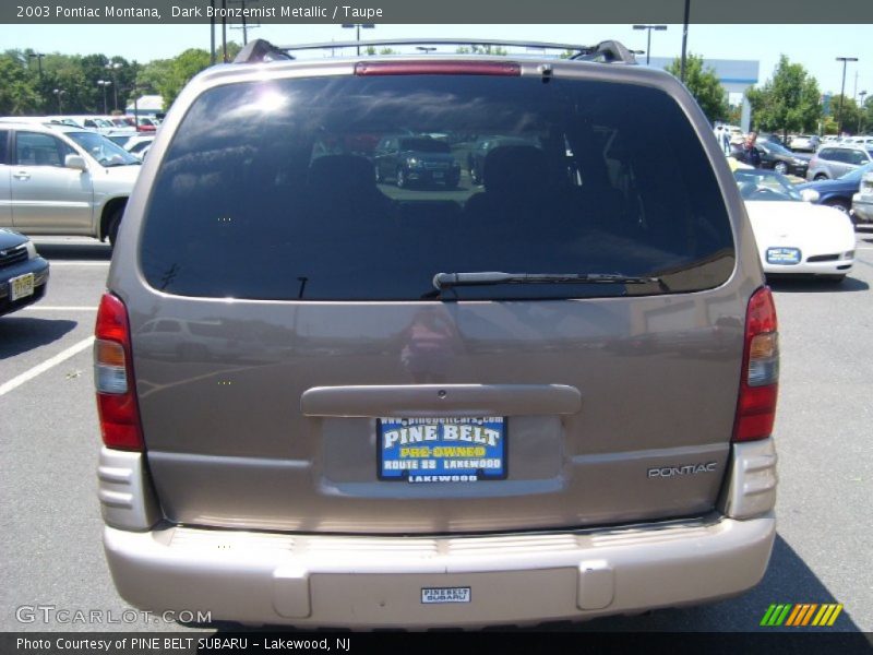 Dark Bronzemist Metallic / Taupe 2003 Pontiac Montana