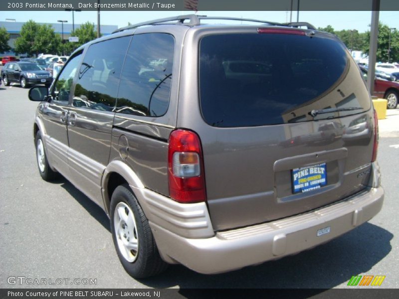 Dark Bronzemist Metallic / Taupe 2003 Pontiac Montana