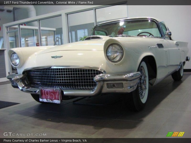 Colonial White / Flame Red 1957 Ford Thunderbird Convertible