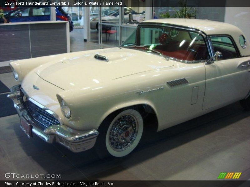 Colonial White / Flame Red 1957 Ford Thunderbird Convertible