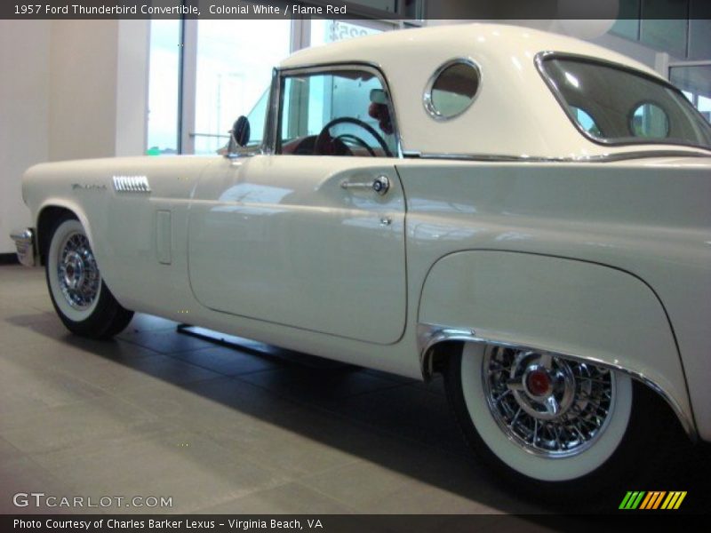 Colonial White / Flame Red 1957 Ford Thunderbird Convertible