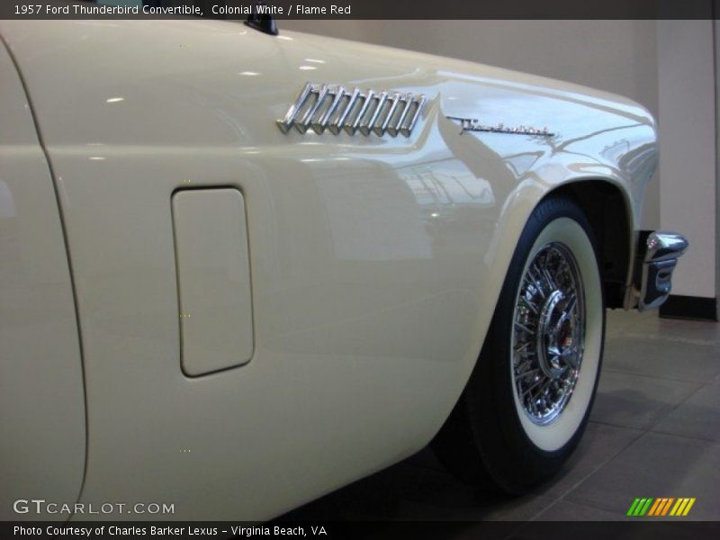 Colonial White / Flame Red 1957 Ford Thunderbird Convertible