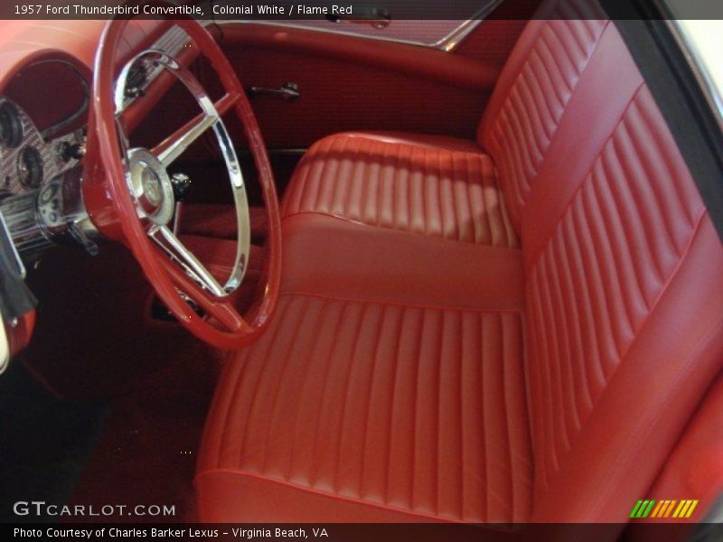  1957 Thunderbird Convertible Flame Red Interior