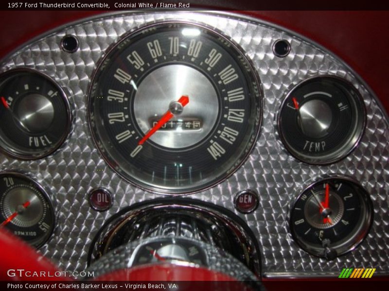  1957 Thunderbird Convertible Convertible Gauges