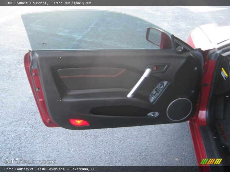 Electric Red / Black/Red 2006 Hyundai Tiburon SE