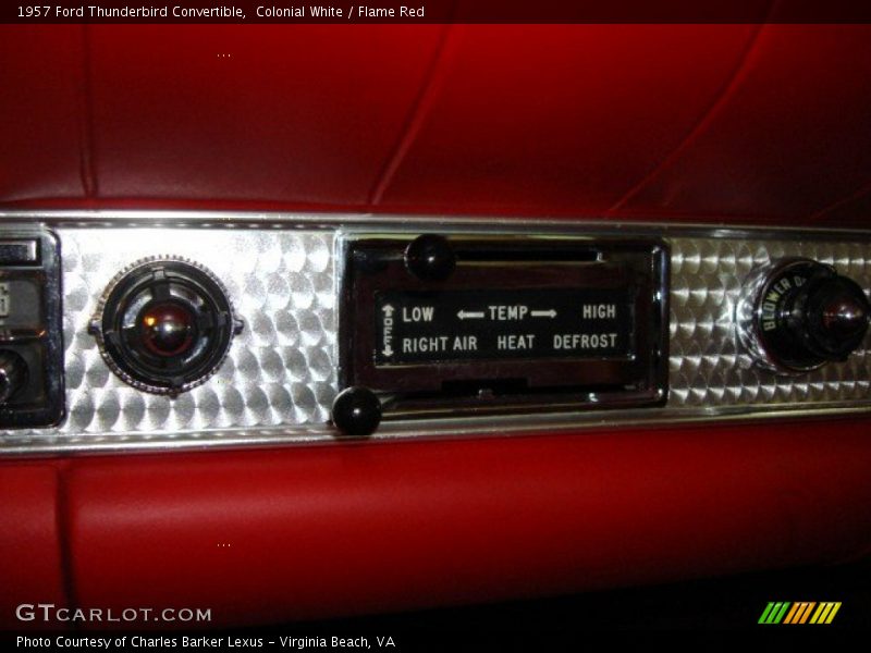 Controls of 1957 Thunderbird Convertible