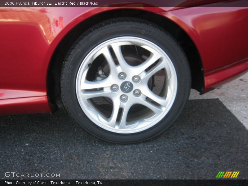 Electric Red / Black/Red 2006 Hyundai Tiburon SE
