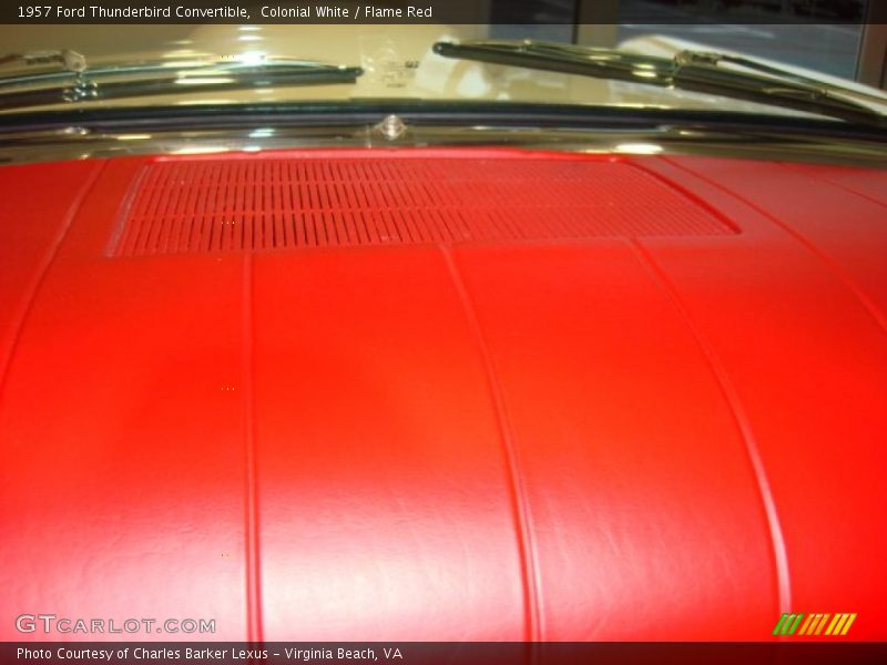 Colonial White / Flame Red 1957 Ford Thunderbird Convertible
