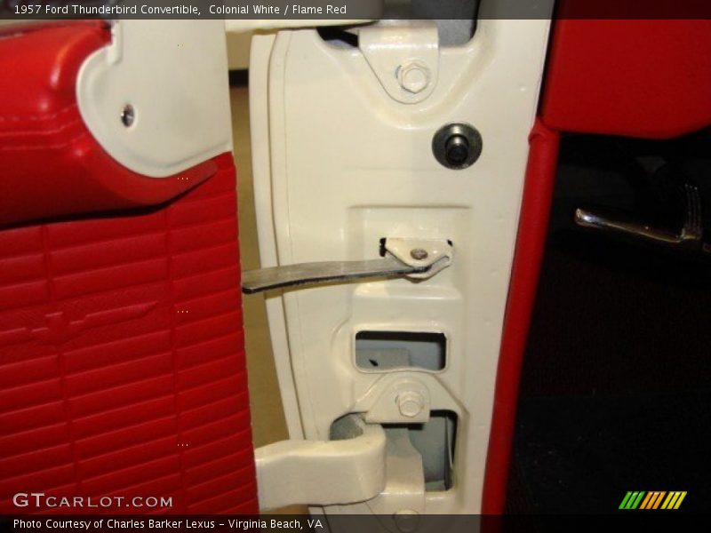 Colonial White / Flame Red 1957 Ford Thunderbird Convertible