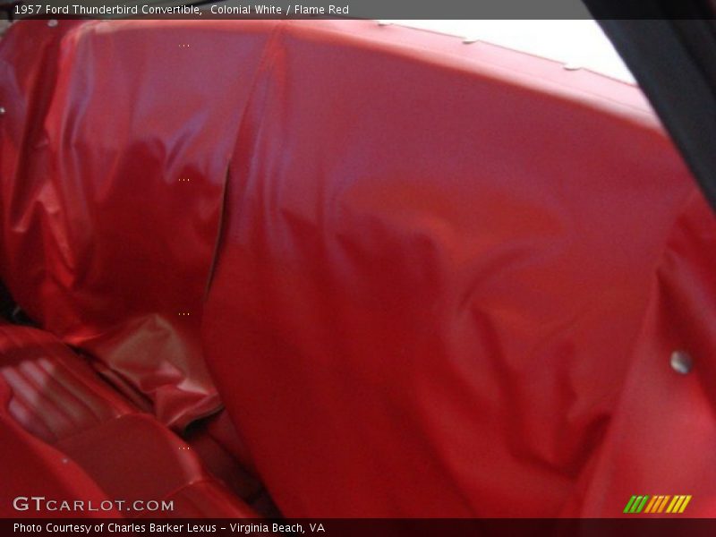 Colonial White / Flame Red 1957 Ford Thunderbird Convertible