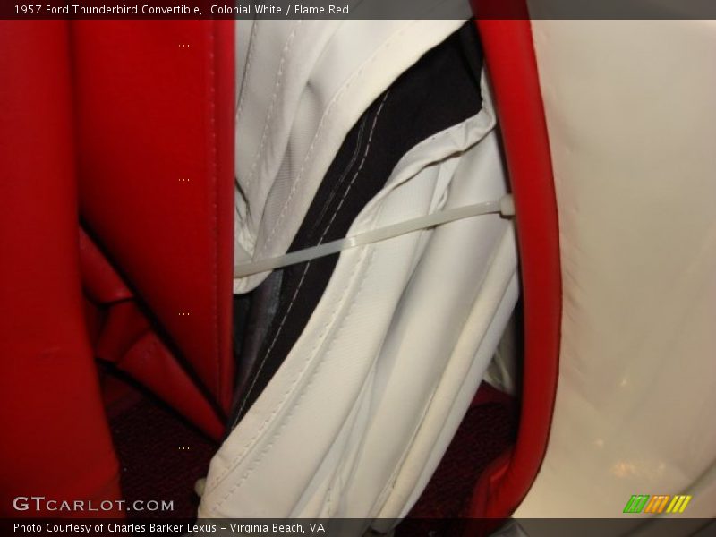 Colonial White / Flame Red 1957 Ford Thunderbird Convertible
