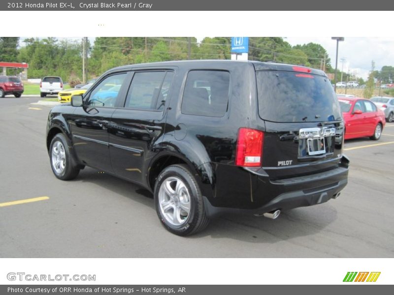 Crystal Black Pearl / Gray 2012 Honda Pilot EX-L