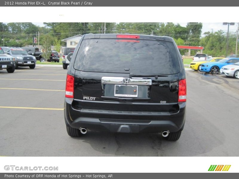 Crystal Black Pearl / Gray 2012 Honda Pilot EX-L