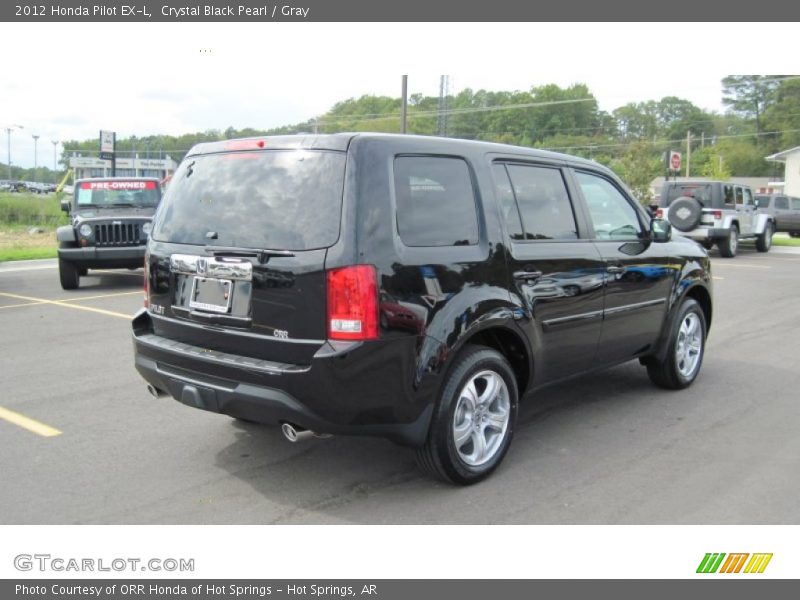 Crystal Black Pearl / Gray 2012 Honda Pilot EX-L
