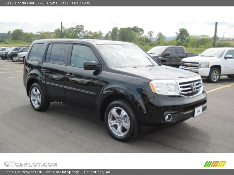 Crystal Black Pearl / Gray 2012 Honda Pilot EX-L