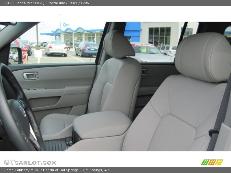 Crystal Black Pearl / Gray 2012 Honda Pilot EX-L