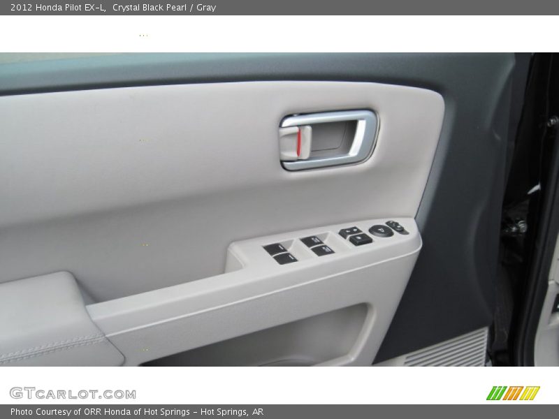 Crystal Black Pearl / Gray 2012 Honda Pilot EX-L