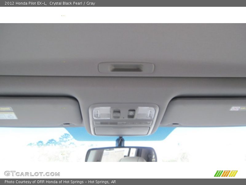Crystal Black Pearl / Gray 2012 Honda Pilot EX-L