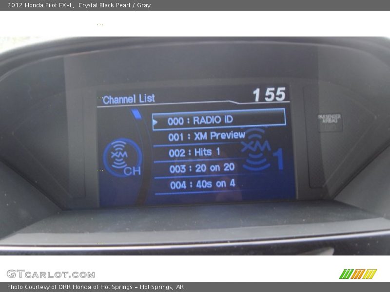 Crystal Black Pearl / Gray 2012 Honda Pilot EX-L