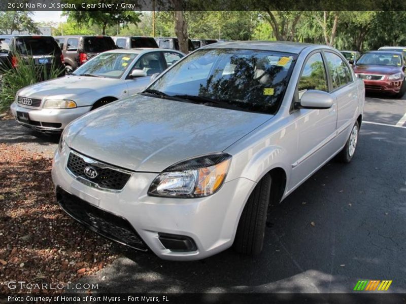 Clear Silver / Gray 2010 Kia Rio LX Sedan