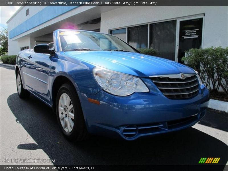 Modern Blue Pearl / Dark Slate Gray/Light Slate Gray 2008 Chrysler Sebring LX Convertible