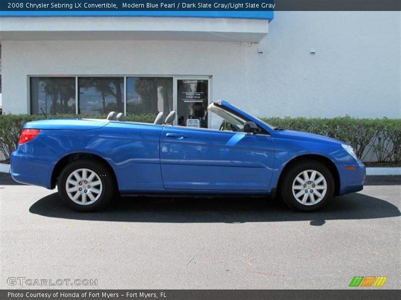 Modern Blue Pearl / Dark Slate Gray/Light Slate Gray 2008 Chrysler Sebring LX Convertible