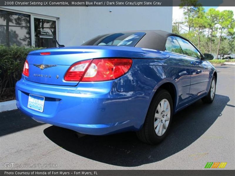 Modern Blue Pearl / Dark Slate Gray/Light Slate Gray 2008 Chrysler Sebring LX Convertible