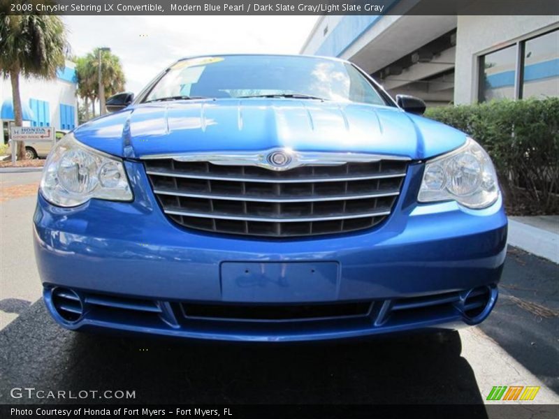 Modern Blue Pearl / Dark Slate Gray/Light Slate Gray 2008 Chrysler Sebring LX Convertible