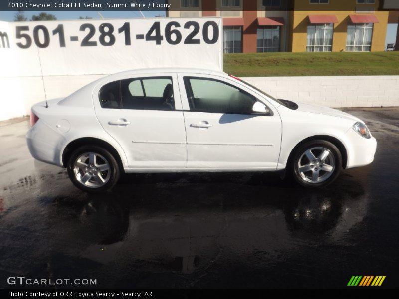Summit White / Ebony 2010 Chevrolet Cobalt LT Sedan