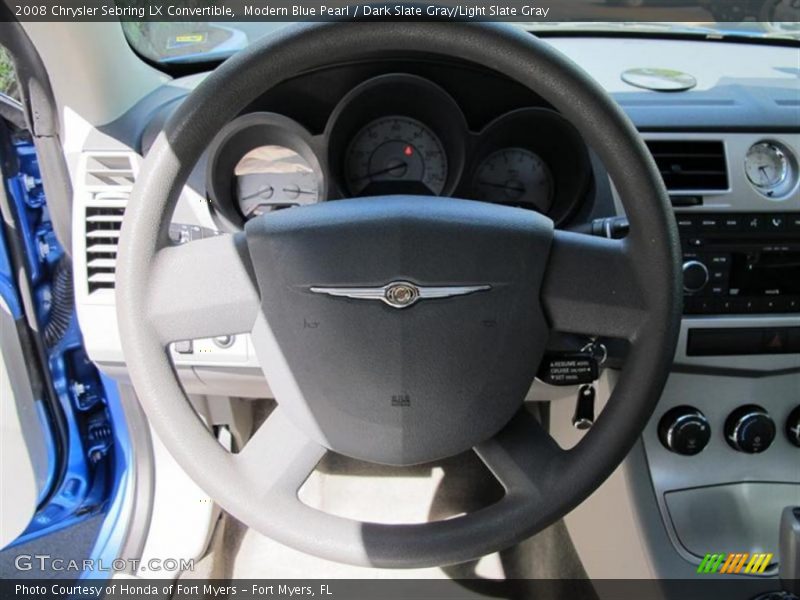 Modern Blue Pearl / Dark Slate Gray/Light Slate Gray 2008 Chrysler Sebring LX Convertible