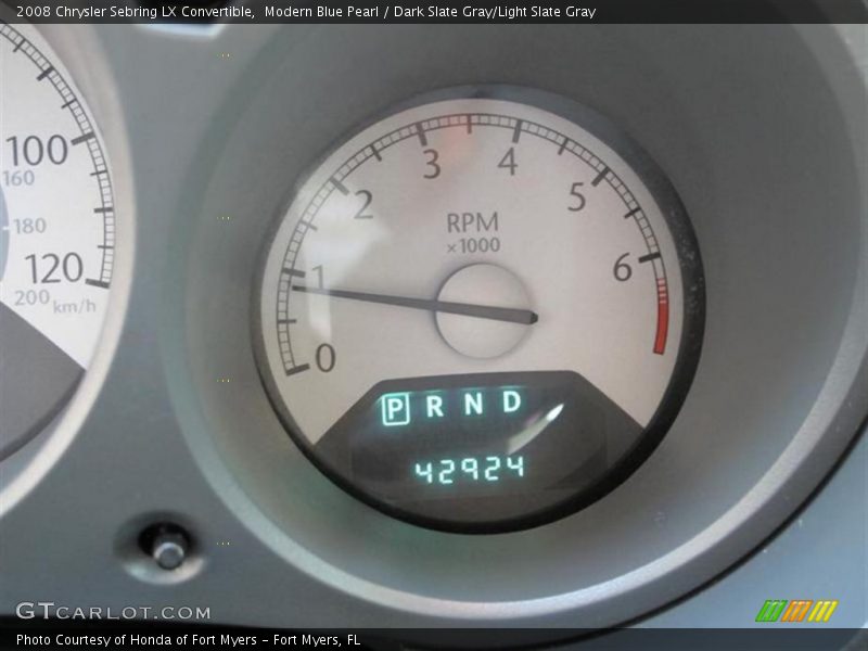 Modern Blue Pearl / Dark Slate Gray/Light Slate Gray 2008 Chrysler Sebring LX Convertible