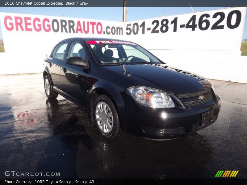 Black / Gray 2010 Chevrolet Cobalt LS Sedan