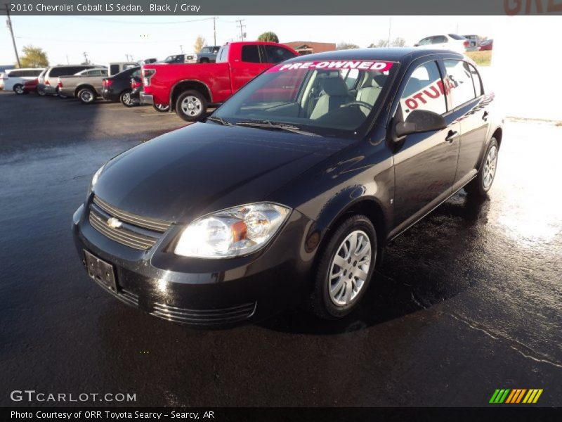 Black / Gray 2010 Chevrolet Cobalt LS Sedan