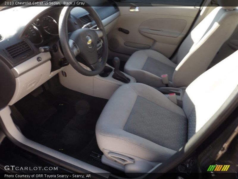 Black / Gray 2010 Chevrolet Cobalt LS Sedan