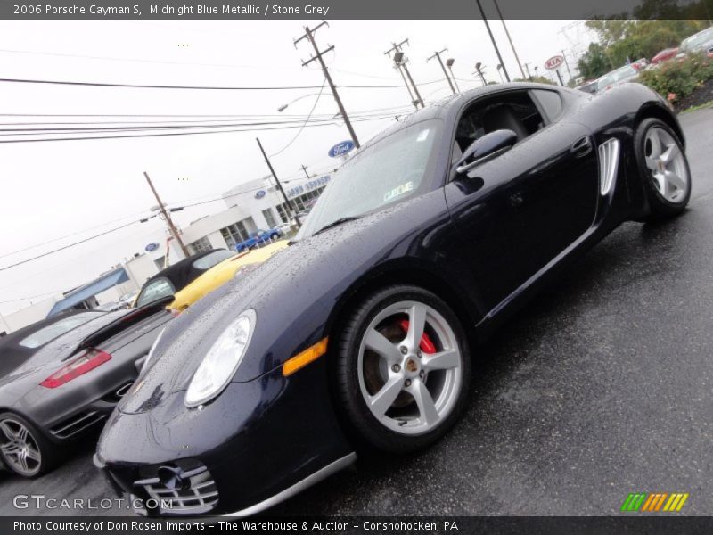 Midnight Blue Metallic / Stone Grey 2006 Porsche Cayman S