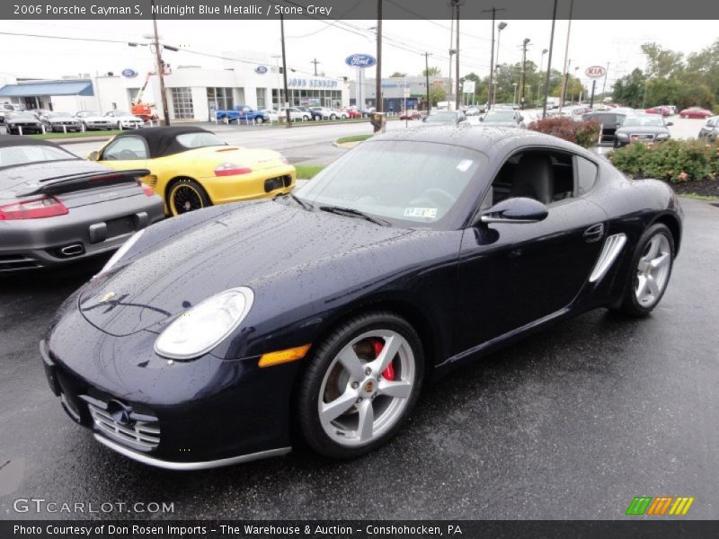 Midnight Blue Metallic / Stone Grey 2006 Porsche Cayman S