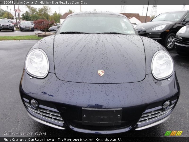 Midnight Blue Metallic / Stone Grey 2006 Porsche Cayman S