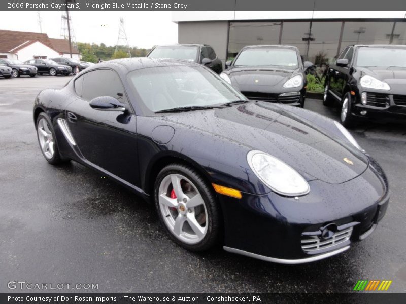 Midnight Blue Metallic / Stone Grey 2006 Porsche Cayman S