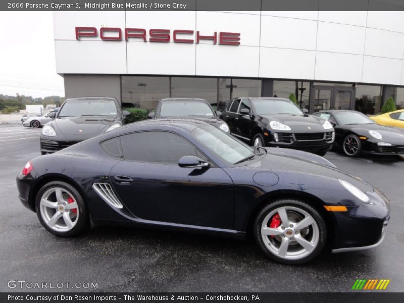 Midnight Blue Metallic / Stone Grey 2006 Porsche Cayman S