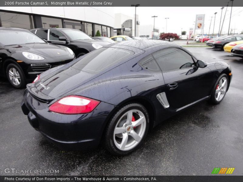 Midnight Blue Metallic / Stone Grey 2006 Porsche Cayman S