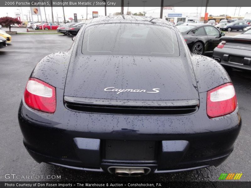 Midnight Blue Metallic / Stone Grey 2006 Porsche Cayman S