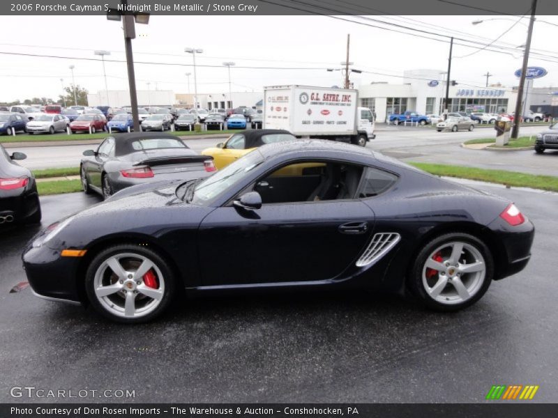 Midnight Blue Metallic / Stone Grey 2006 Porsche Cayman S