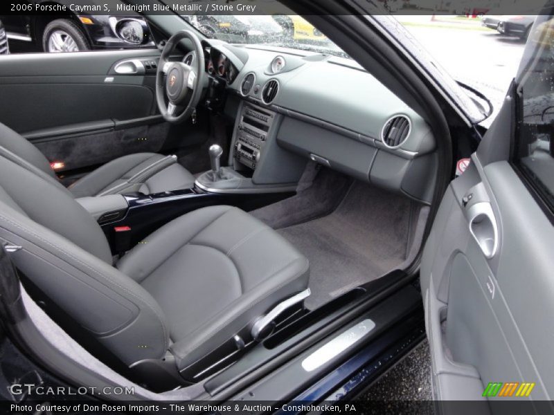 Midnight Blue Metallic / Stone Grey 2006 Porsche Cayman S