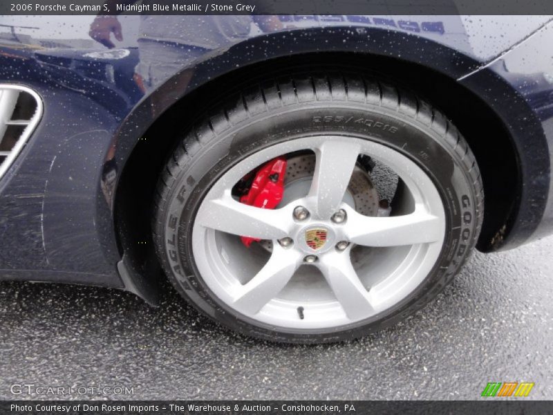 Midnight Blue Metallic / Stone Grey 2006 Porsche Cayman S
