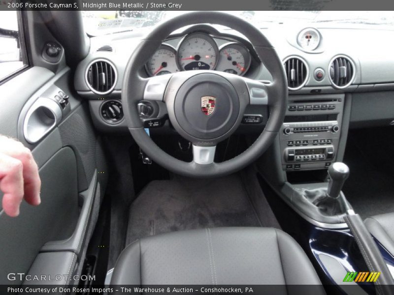 Midnight Blue Metallic / Stone Grey 2006 Porsche Cayman S