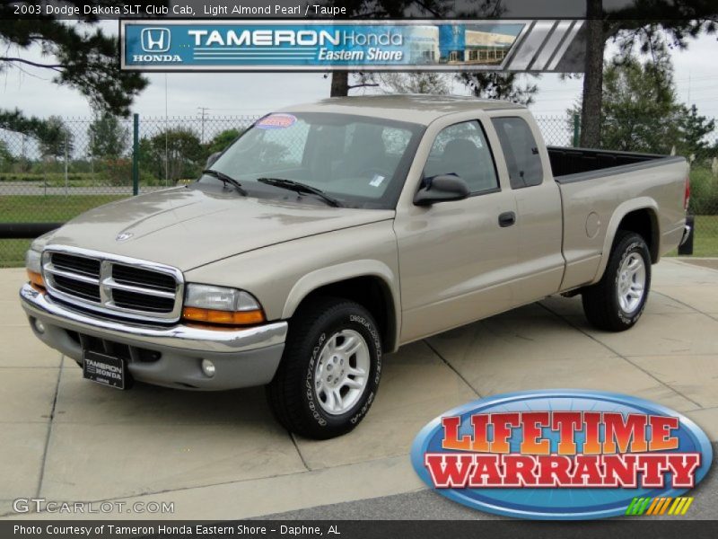 Light Almond Pearl / Taupe 2003 Dodge Dakota SLT Club Cab