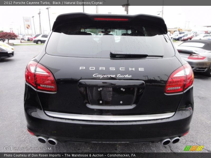 Black / Natural Espresso/Cognac 2012 Porsche Cayenne Turbo