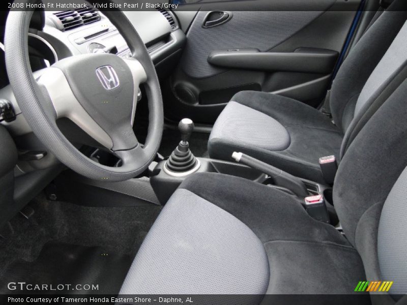  2008 Fit Hatchback Black/Grey Interior