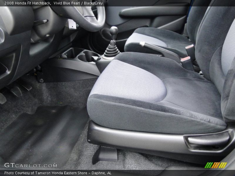  2008 Fit Hatchback Black/Grey Interior