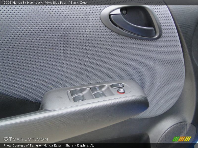 Vivid Blue Pearl / Black/Grey 2008 Honda Fit Hatchback
